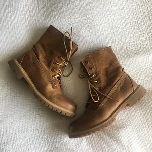 Timberland Suede Roll Top Boots